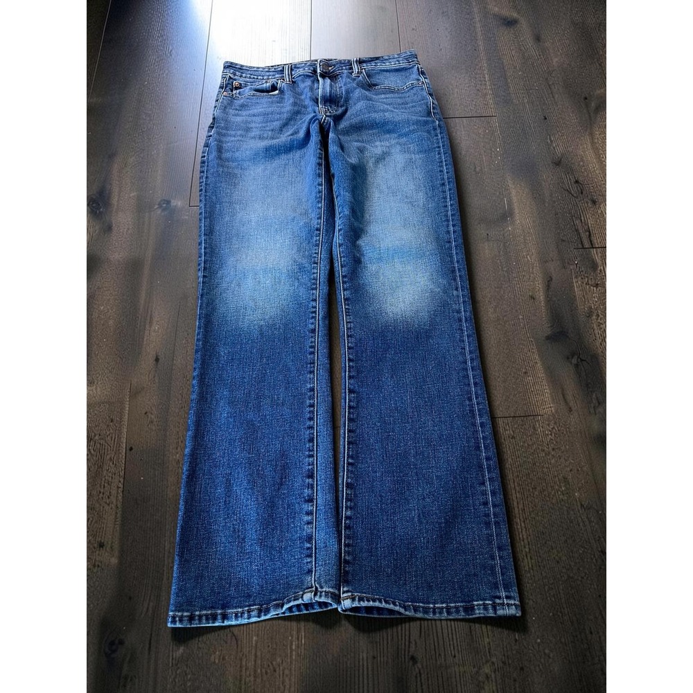 Aeropostale Athletic Straight Mens 32x34 Blue Denim Faded Casual Classic Jeans